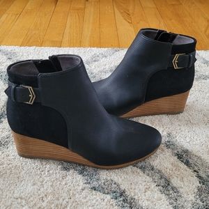 Womens wedge booties